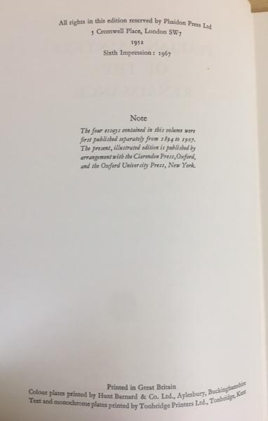英語「フィレンツェ派の素描」全3巻函入り バーナード・ベレンソン 英語洋書 The Italian Painters of the Renaissance 【ルネサンスの