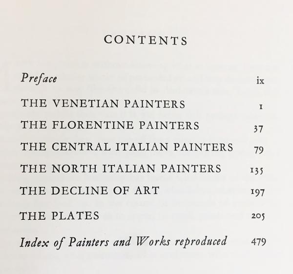英語「フィレンツェ派の素描」全3巻函入り バーナード・ベレンソン 英語洋書 The Italian Painters of the Renaissance 【ルネサンスの
