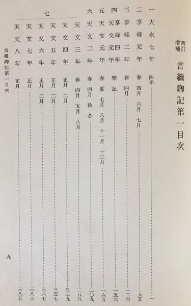 新訂増補 言継卿記 5冊セット(全7冊の内、第1,2,5,6,7巻)』 + 『言継卿
