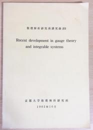 Recent development in gauge theory and integrable systems【ゲージ理論と可積分系における近年の発展】