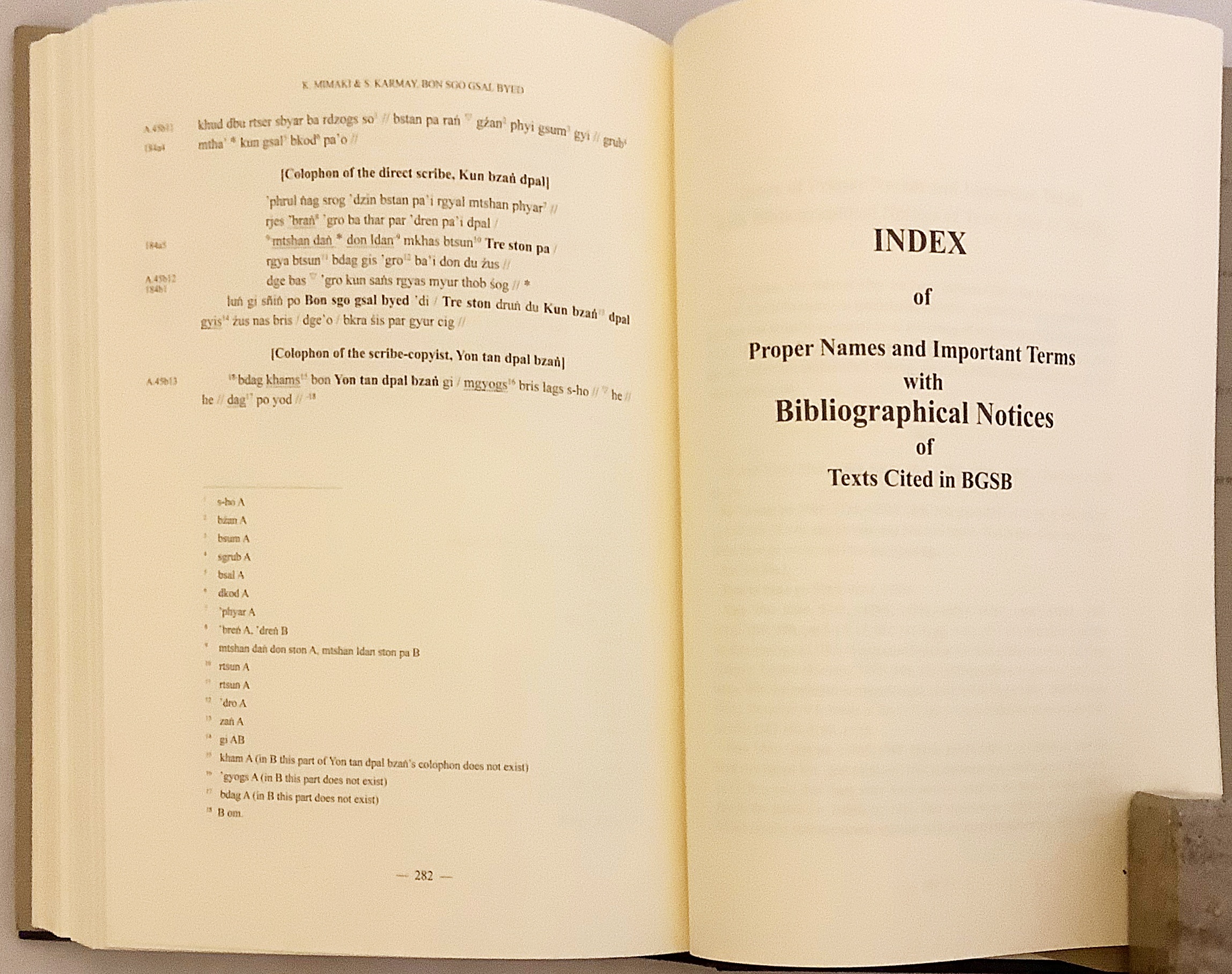 英語・チベット語洋書】 ボン門明示：14世紀のボン教の書誌学的論文