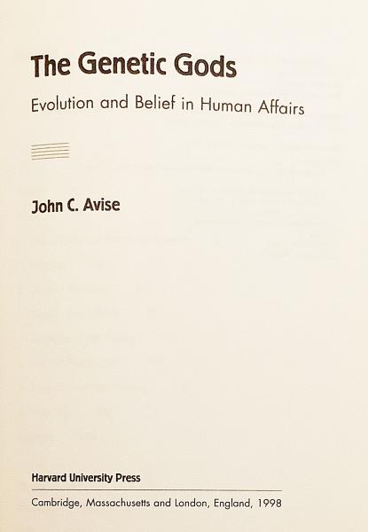 英語洋書 神々の起源 人事における進化と信仰 The Genetic Gods Evolution And Belief In Human Affairs John C Avise 古本 中古本 古書籍の通販は 日本の古本屋 日本の古本屋