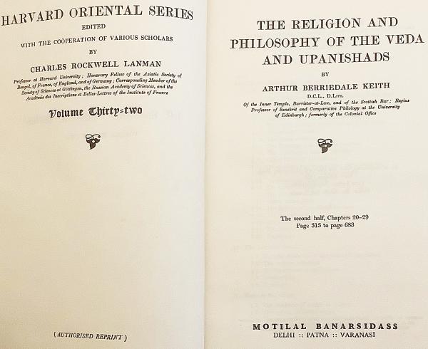 英語洋書 ヴェーダとウパニシャッド 奥義書 の宗教と哲学 The Religion And Philosophy Of The Veda And Upanishads By Arthur Berriedale Keith 古本 中古本 古書籍の通販は 日本の古本屋 日本の古本屋