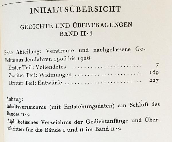 ドイツ語詩洋書 リルケ作品集 全6巻揃 【Rainer Maria Rilke Werke in