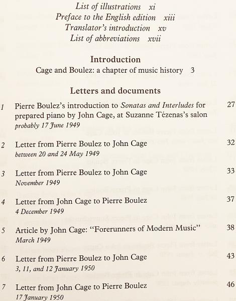 英語洋書 ピエール ブーレーズ ジョン ケージ往復書簡 The Boulez Cage Correspondence Documents Collected Edited And Introduced By Jean Jacques Nattiez Et Al Translated And Edited By Robert Samuels アブストラクト古書店 古本 中古本