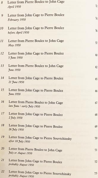 英語洋書 ピエール ブーレーズ ジョン ケージ往復書簡 The Boulez Cage Correspondence Documents Collected Edited And Introduced By Jean Jacques Nattiez Et Al Translated And Edited By Robert Samuels アブストラクト古書店 古本 中古本