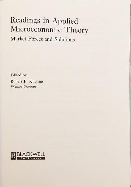 Microeconomic Theory ミクロ経済 洋書 Microeconomic Theory ミクロ