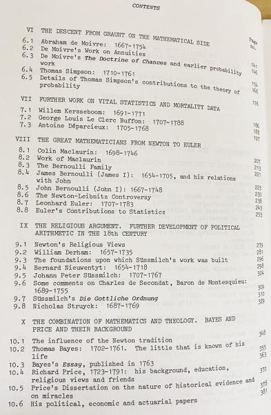 英語数学洋書 17世紀・18世紀の統計の歴史:知的、科学的、宗教的 英語数学洋書 17世紀・18世紀の統計の歴史:知的、科学的、宗教的