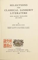 英語・サンスクリット洋書】 古典サンスクリット文学撰集 『Selections