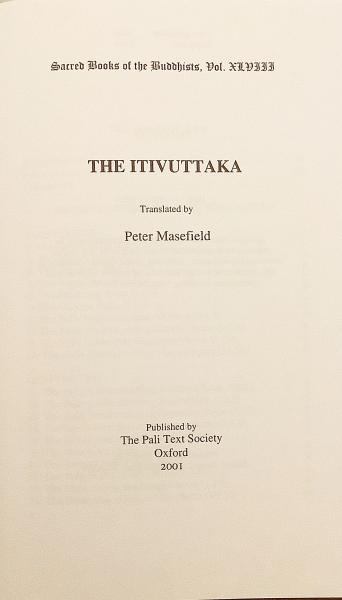 代引き人気 英語 仏教洋書】 パーリ仏典「如是語経」(イティヴッタカ) 『The 和書