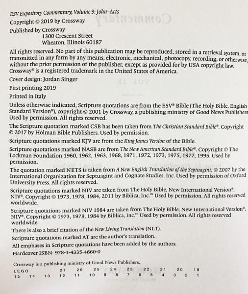 英語洋書 ヨハネによる福音書-使徒行伝 (標準英語訳聖書注釈