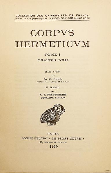 フランス語・古代ギリシア語洋書／全4冊揃い】 ヘルメス文書シリーズ