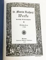 Luthers Werke ルター著作集　八巻揃 ドイツ語洋書 ワイマール版 ルター全集 書簡の部 全18巻揃+別冊