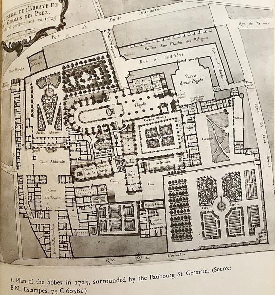 英語洋書】 17世紀のサン＝ジェルマン＝デ＝プレ教会 『The abbey of