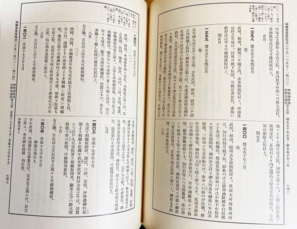 御触書集成 全5冊揃 御触書寛保集成・宝暦集成・天明集成・天保集成