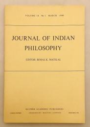 【英語洋書】 インド哲学雑誌 『Journal of Indian philosophy』