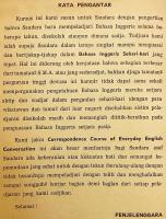 【英語・インドネシア語洋書】 日常英会話の通信講座 『Correspondence course of everyday English conversation』 ●対照