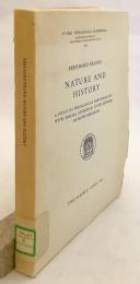 【英語洋書】 自然と歴史：モチーフ研究法に注目した神学的方法論研究 『Nature and history : a study in theological methodology with special attention to the method of motif research』 ●A. ニーグレン