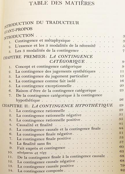 フランス語洋書】 Le problème de la contingence = 偶然性の