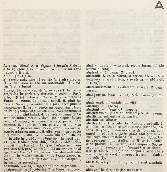 洋書】 フランス語-ルーマニア語辞典 『Dicţionar francez-român
