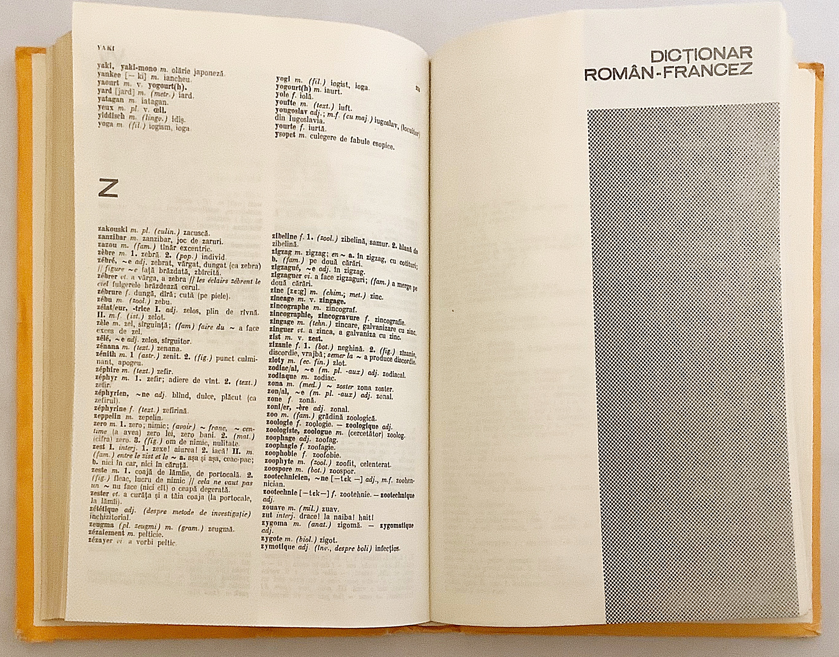 洋書】 フランス語-ルーマニア語辞典 『Dicţionar francez-român