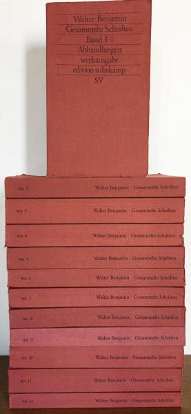 ヴァルター・ベンヤミン著作集全12巻 1980年版Suhrkamp Verlag ドイツ語哲学洋書 ヴァルター・ベンヤミン著作集 全12巻揃 【Walter