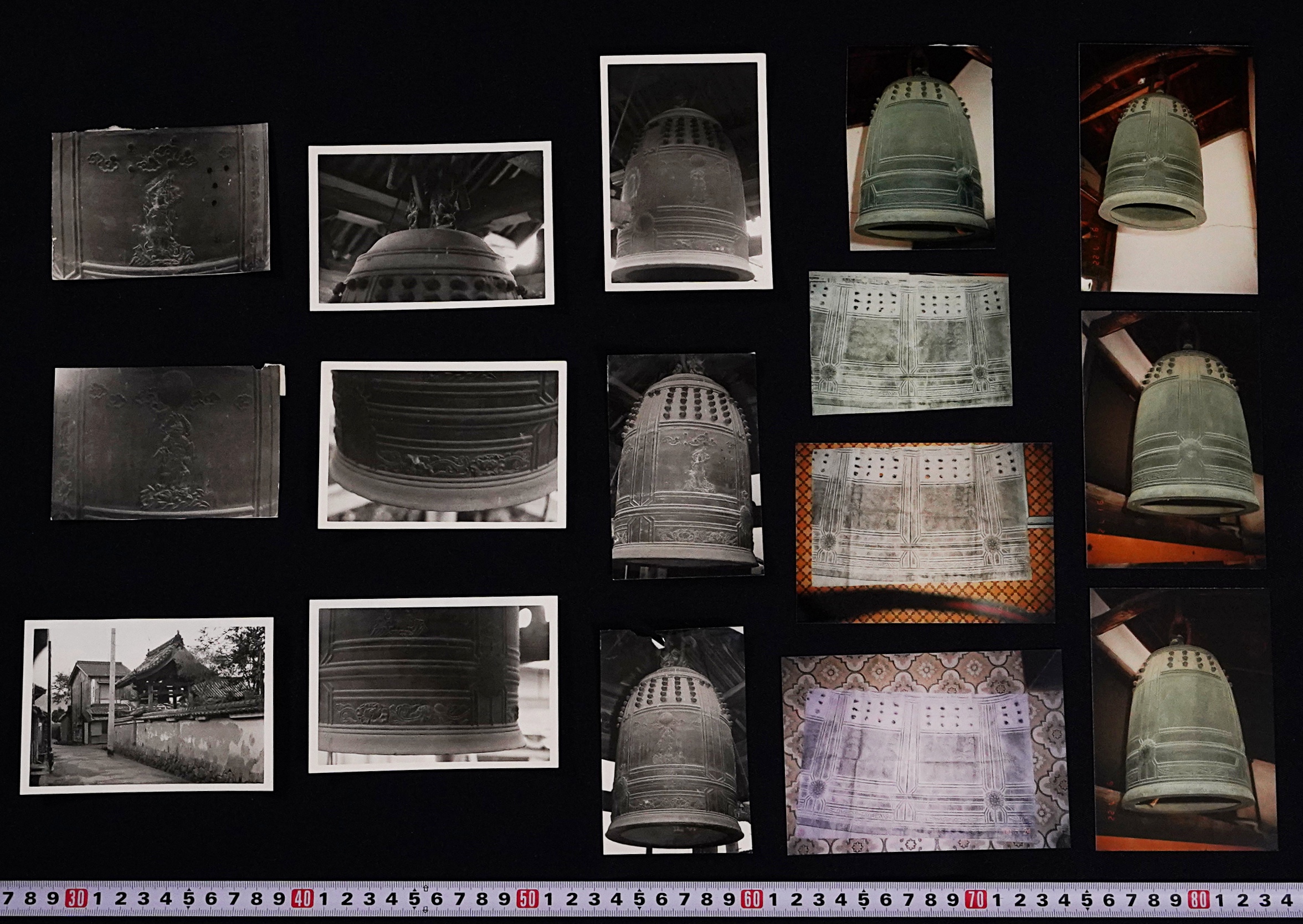 称名寺 梵鐘」 拓本6枚+原稿用紙3枚+写真16枚 / 古本、中古本、古書籍 