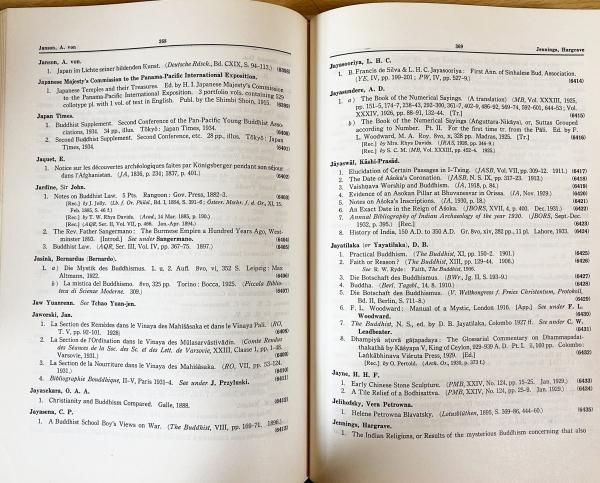 英文 仏教文献目録 【Bibliography on Buddhism】(花山信勝
