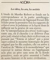 【フランス語洋書】 エディプスからモーゼへ：フロイトのユダヤ人意識 『D'Œdipe à Moïse : Freud et la conscience Juive』