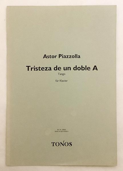 ドイツ語・スペイン語 楽譜洋書】 アストル・ピアソラ作曲「AA印