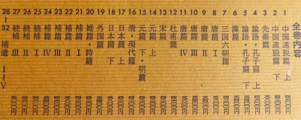 吉川幸次郎全集 31冊セット（本巻全27巻・講演集・遺稿集全3巻 [別巻