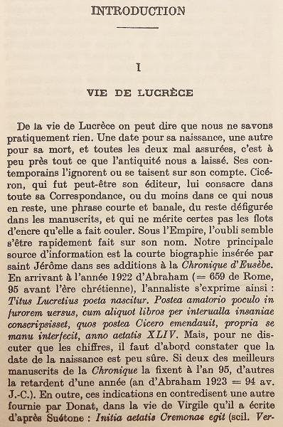 フランス語・ラテン語対訳洋書 / 全2冊揃い】 ルクレティウス著