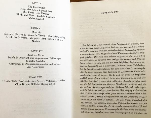 ドイツ語洋書 ヴィルヘルム・ブッシュ全集 全8巻揃【Wilhelm Busch