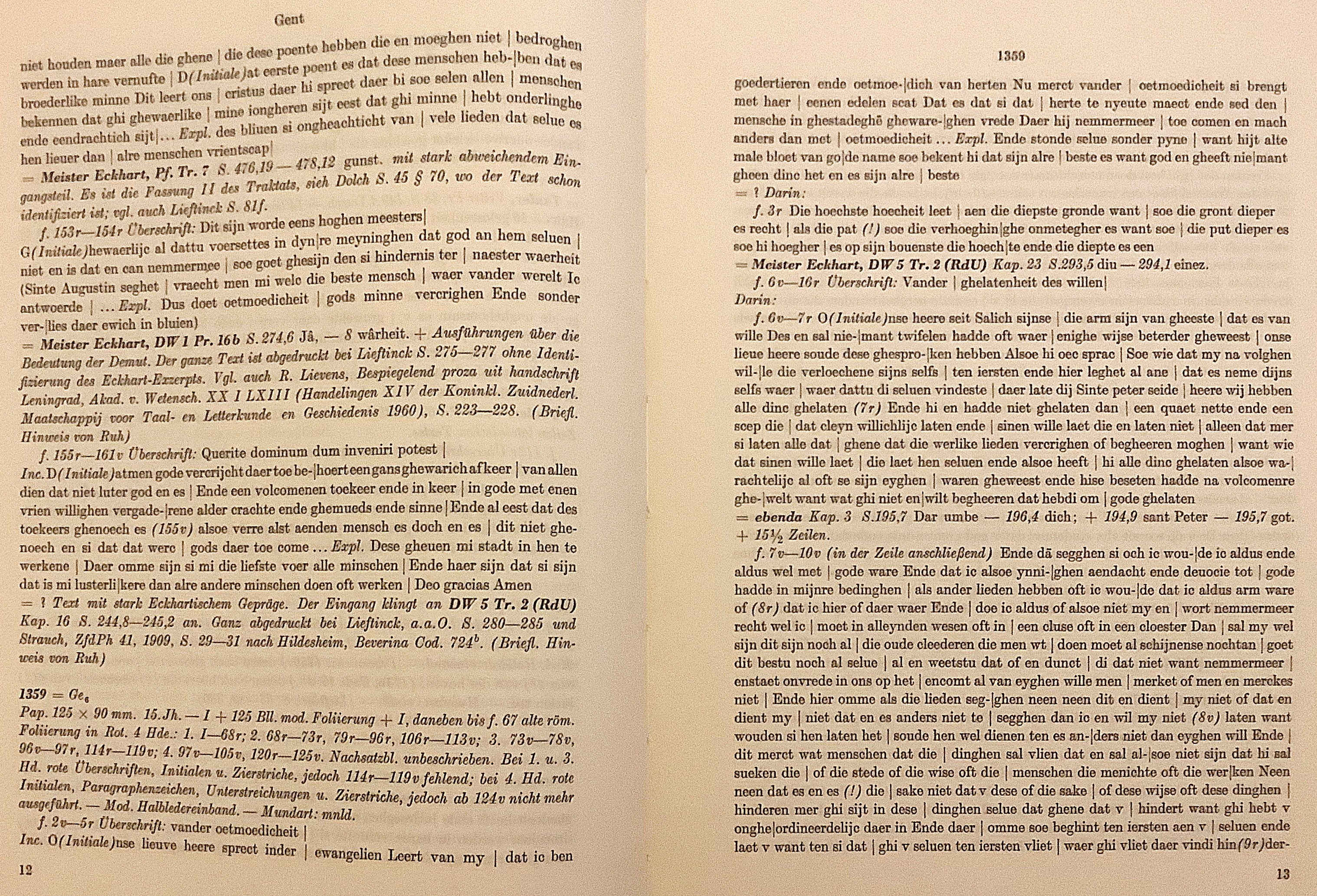 ドイツ語・ラテン語洋書】 マイスター・エックハルトのドイツ語
