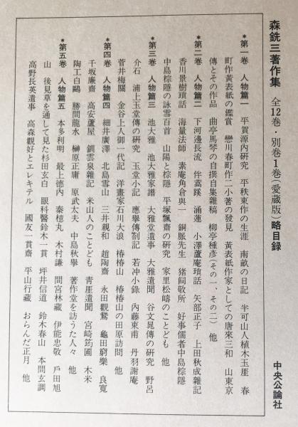 【初版】　森銑三著作集　続編　全十七巻　中央公論社 □森銑三著作集 正続全30冊揃(正編全13冊・続編全17冊) 中央公論