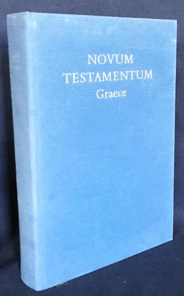 ト セール おすすめ NOVUM TESTAMENTUM ギリシャ語とドイツ語古書新約聖書 語学・辞書・学習参考書
