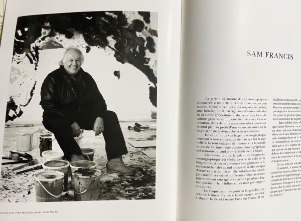 フランス語洋書/オリジナルリトグラフ付】 Sam Francis (サム