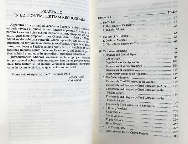 NOVUM TESTAMENTUM ギリシャ語とドイツ語　古書　新約聖書 ネストレ・アーラント ギリシア語新約聖書 28版 Nestle Aland Novum