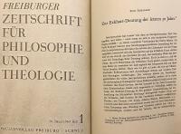 【ドイツ語洋書 / 複製本】 フライブルク 哲学・神学雑誌 『Freiburger Zeitschrift für Philosophie und Theologie』