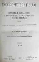 フランス語洋書 イスラーム百科事典 本巻全4巻揃：イスラム教徒の地理的,民族学的,伝記的事典【Encyclopédie De L'Islam：dictionnaire géographique, ethnographique et biographique des peuples musulmans】