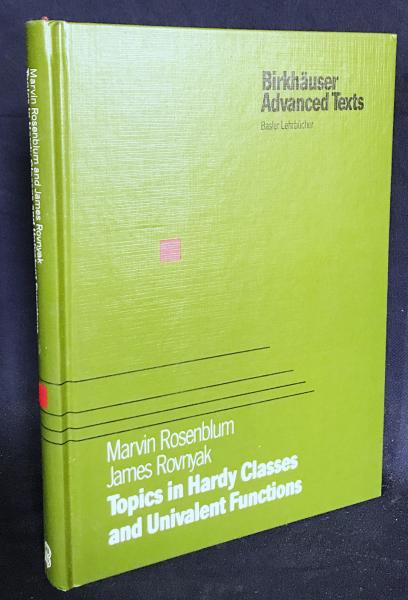 英語数学洋書 Hardyクラスと一価関数のトピック【Topics in Hardy