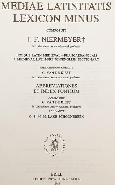 ラテン語・フランス語・英語洋書】 中世のラテン語-フランス語-英語