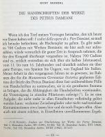 【ドイツ語洋書 / 署名入り】 11世紀 イタリアの神学者 ペトルス・ダミアニ著作の写本 『Die handschriften der werke des petrus damiani』 ●会議録抜き刷り