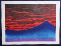 萩原英雄　版画木版　天の鎮　5/30 生誕100年 萩原英雄展 ―天から与えられた僕の仕事―｜吉祥寺美術館