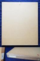 萩原英雄 大判抽象木版画『白の幻想 No.2』作家保存版 直筆サイン入 額装