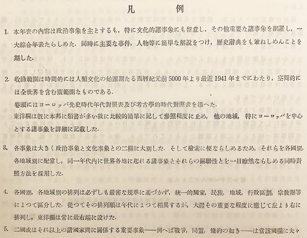 世界史大年表(京都大學文學部西洋史研究室編) / 古本、中古本、古書籍