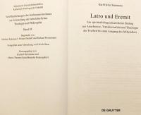 【ドイツ語洋書】 傭兵と隠者：中世末期までの隠遁、トランスリミナリティ、自由の神学への霊性史的貢献 『Latro und Eremit : ein spiritualitätsgeschichtlicher Beitrag zur Anachorese, Transliminalität und Theologie der Freiheit bis zum Ausgang des Mittelalters』