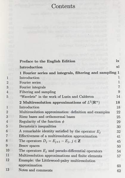 Wavelets and Operators by Yves Meyer 英語版 英語数学洋書 ウェーブレットと演算子【Wavelets and Operators