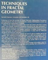 英語数学洋書 フラクタル幾何学の技法【Techniques in Fractal Geometry】
