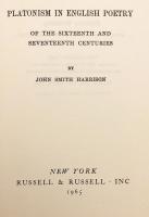 【英語洋書】 16世紀-17世紀の英語詩におけるプラトニズム 『Platonism in English poetry of the sixteenth and seventeenth centuries』